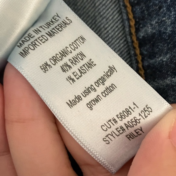 AGOLDE Riley High Rise Straight Crop Jean in Pastime Medium Wash Stretch 24 - Picture 8 of 10